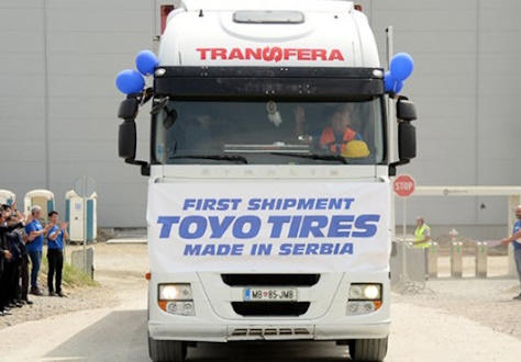 Завод Toyo в Сербии начал выпуск шин